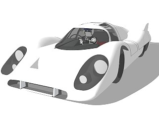 超精细汽车模型 保时捷 Porsche 917 Langheck 3DW3_SU2015